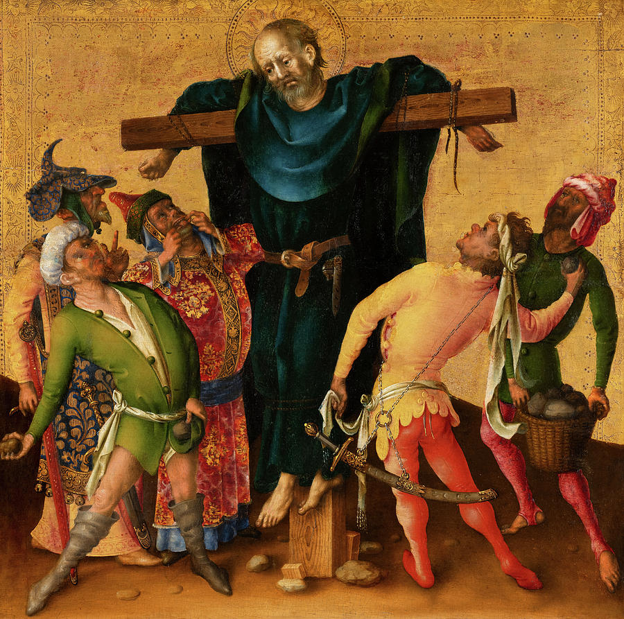 Jesus Christ Painting - Martyrdom of Saint Philip by Stefan Lochner