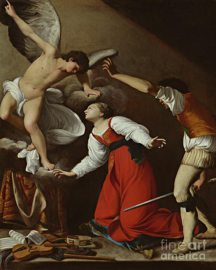 Martyrdom of St. Cecilia - CZMCE Painting by Carlo Saraceni