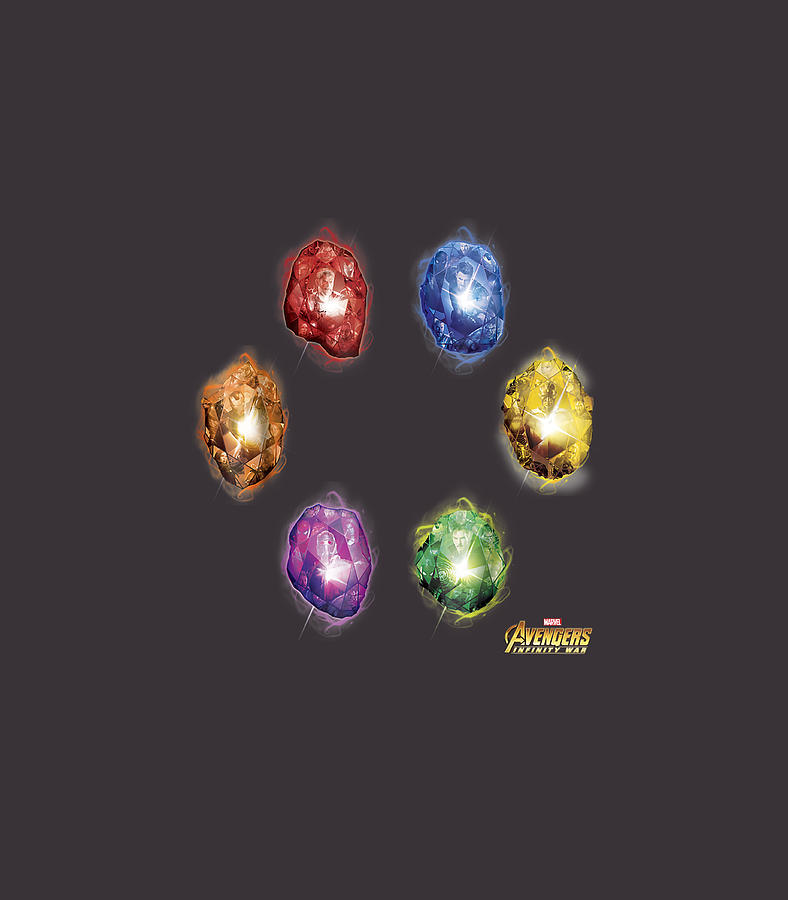 Marvel Avengers Infinity War Stones Glow Graphic Digital Art by Meherl ...