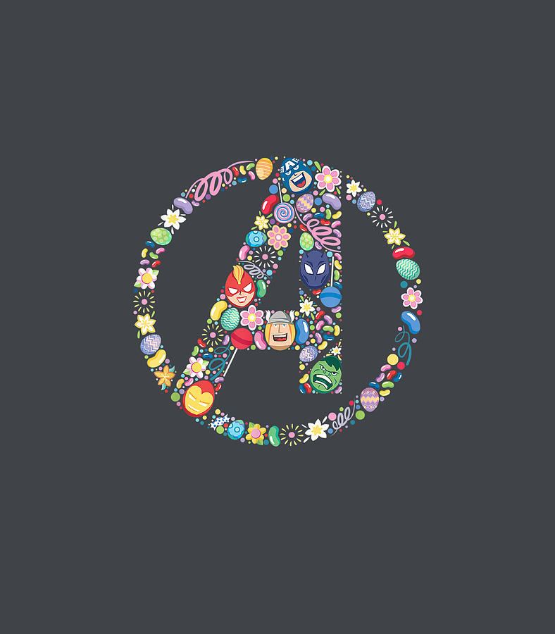 Marvel Avengers Logo Easter Digital Art by Ajay Aden - Pixels