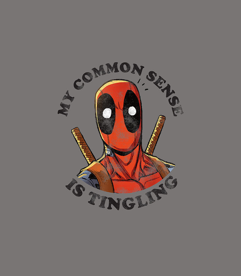 Marvel Deadpool Common Sense is Tingling Graphic Digital Art by Traviv ...