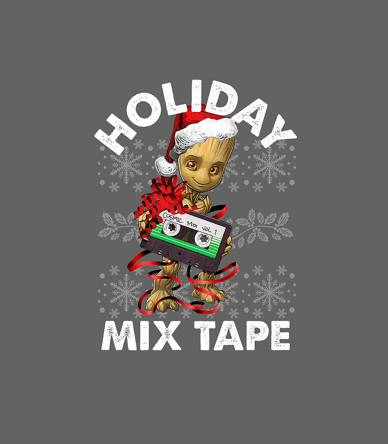 Marvel Guardians Of The Galaxy Groot Mix Tape Christmas Premium1