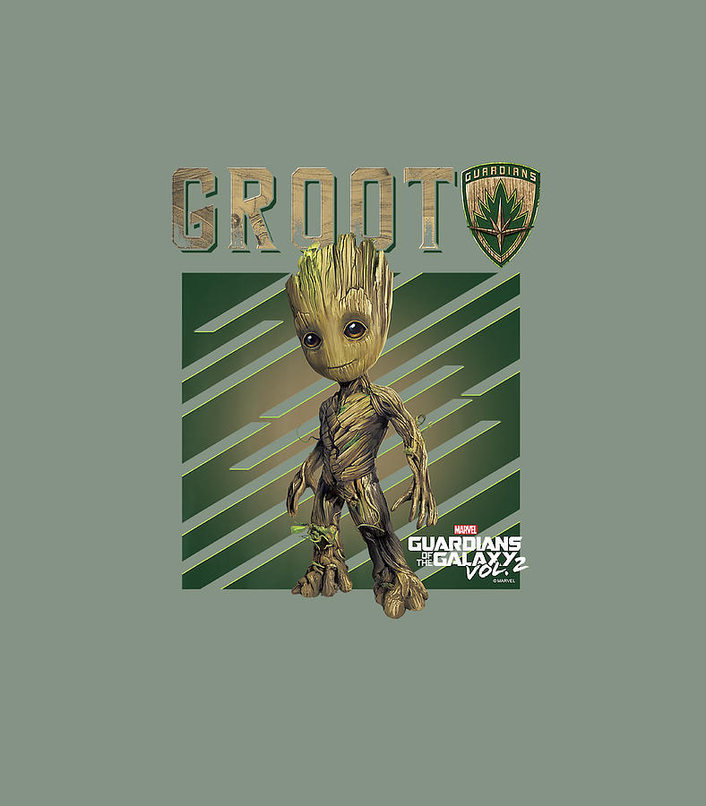 Marvel Guardians Vol 2 Baby Groot Shield Premium1 Digital Art by
