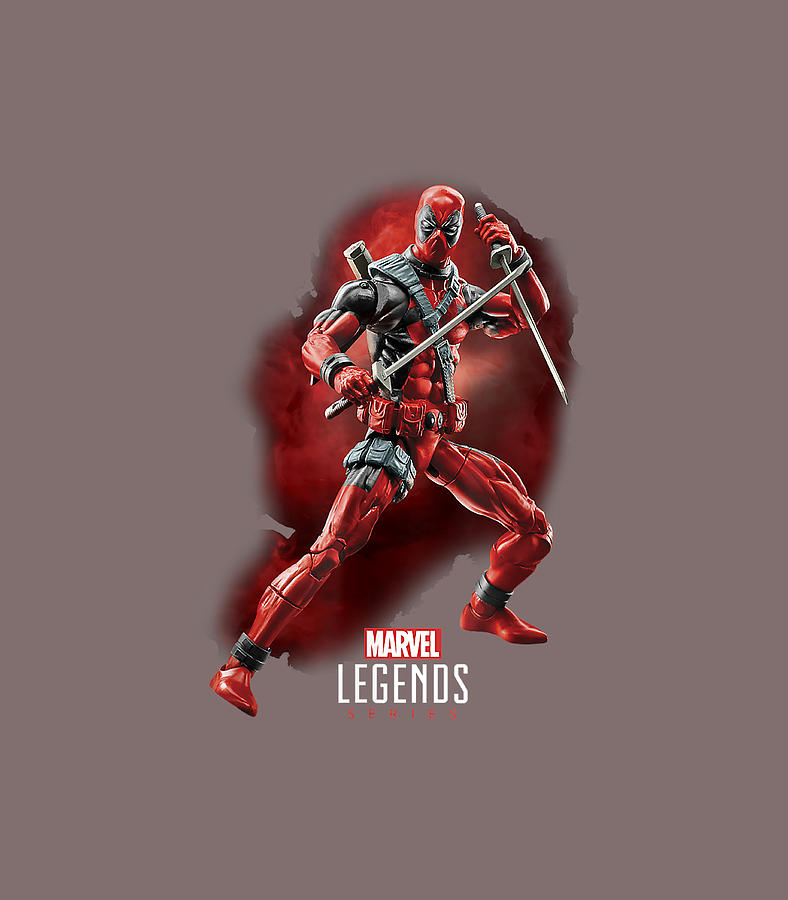 Marvel Legends Series Deadpool Action Pose Portrait1 Digital Art by ...