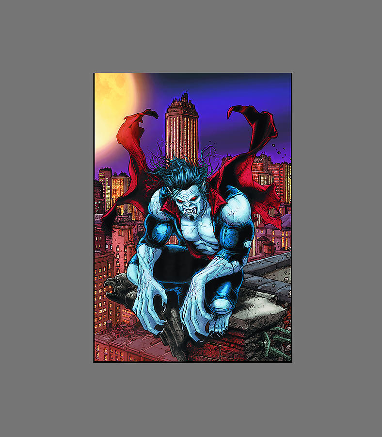 Marvel Morbius The Living Vampire Portrait Premium Digital Art by ...