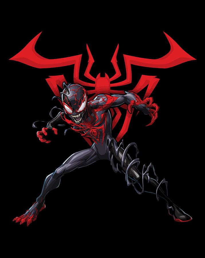 Marvel Spider Man Maximum Venom Miles Morales Portrait Digital Art By