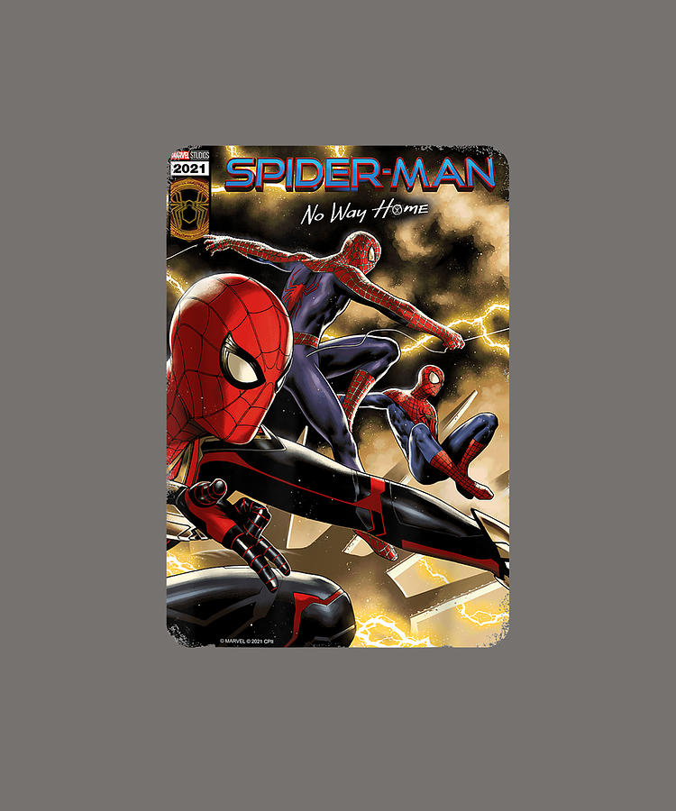  Marvel Men's Spider-Man: No Way Home Three Panels