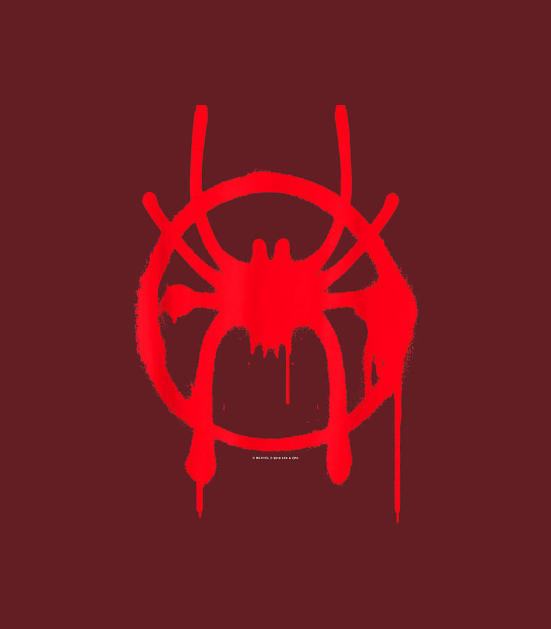 Marvel SpiderMan Spiderverse Miles Symbol Tag1 Digital Art by Emikoi ...