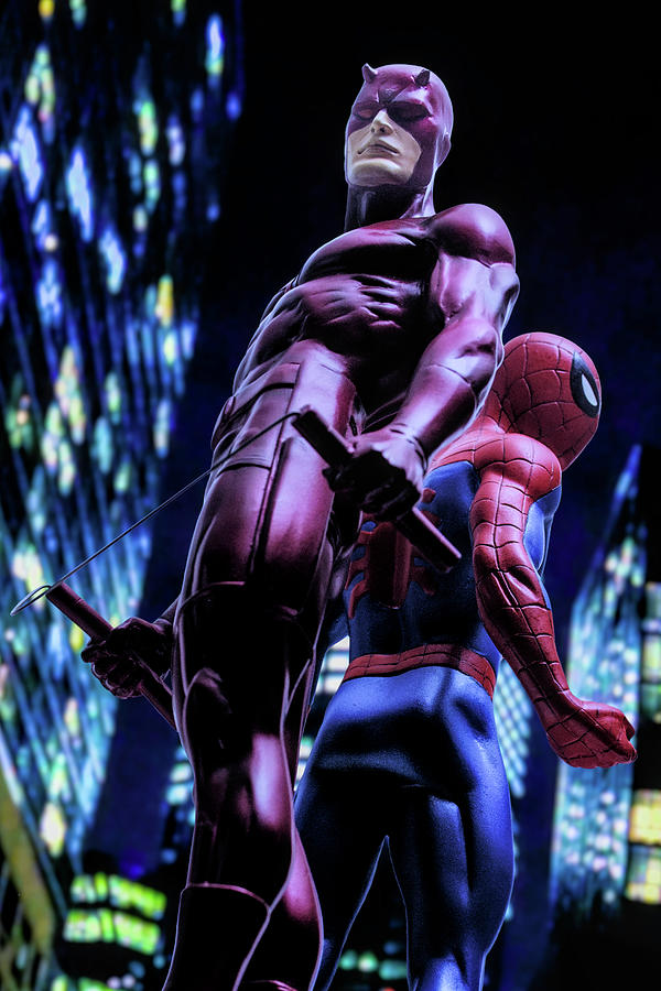 Marvel Team-Up - Spider-Man and Daredevil Photograph by Blindzider Photography