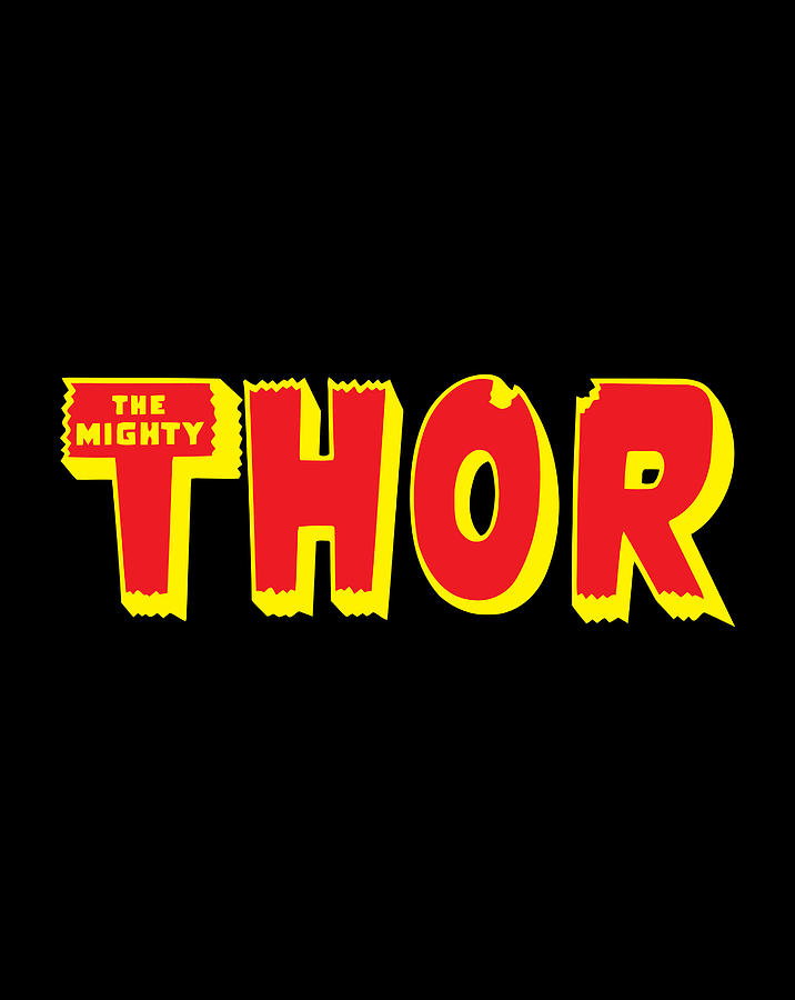 Marvel The Mighty Thor Title Logo Digital Art by Xuan Tien Luong