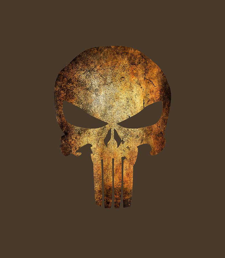 Marvel The Punisher Logo Anatomical Skull Graphic Digital Art by Arshh ...