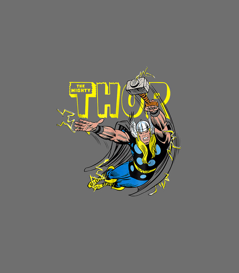 Marvel Thor Classic Retro Comic Graphic1 Digital Art by Rayank Hamdo ...