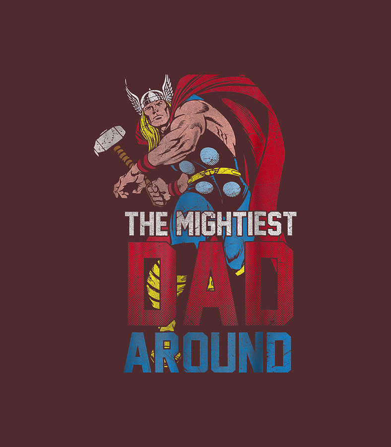 Marvel Thor Mightiest Dad Around Graphic1 Digital Art by Rayank Hamdo ...