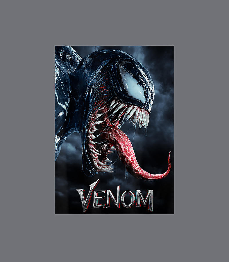 Marvel Venom Tongue Out Poster Graphic Digital Art by Nola Lucinda