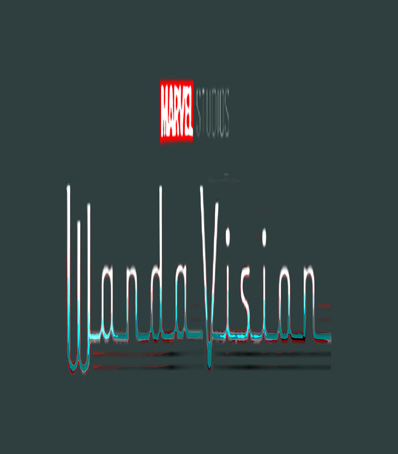 Marvel Wandavision Logo Retro 50S Front Back Crew Digital Art by Carlos ...