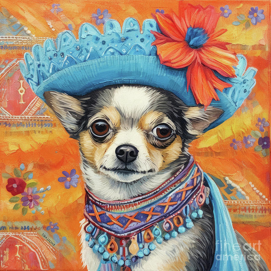 Dog Painting - Marvelous Macho by Tina LeCour