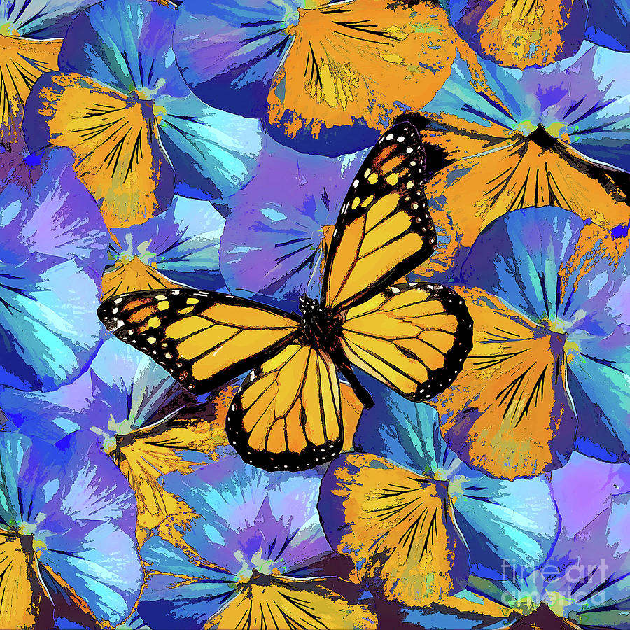 Marvelous Mighty Monarch Mixed Media by Tina LeCour | Fine Art America