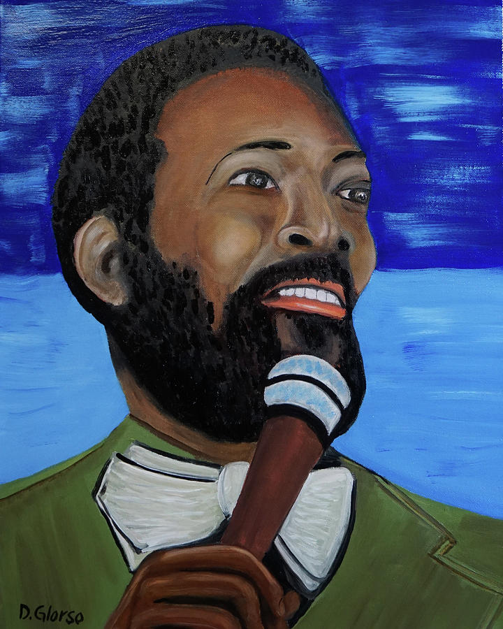 Marvin Gaye - By Glorso Painting by Dean Glorso