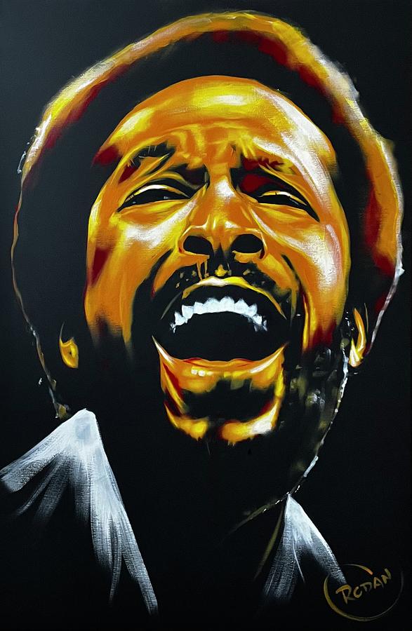 Marvin Gaye Painting by Daniel Ross