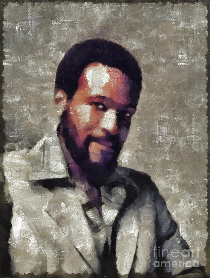 Music Painting - Marvin Gaye, Music Legend by Esoterica Art Agency