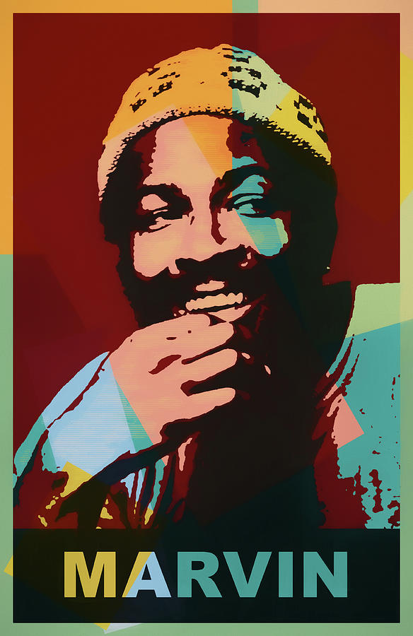 Marvin Gaye Pop Art Tribute Painting by Dan Sproul - Fine Art America