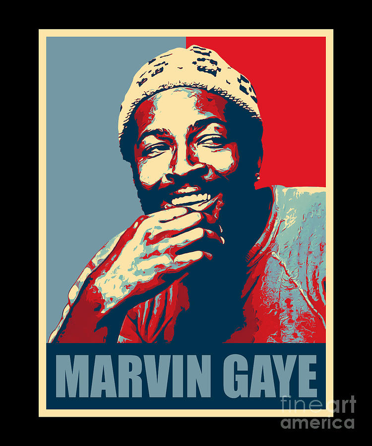 Marvin Gaye Digital Art - Marvin Gaye Retro Hope Style Gift For Fans by Notorious Artist