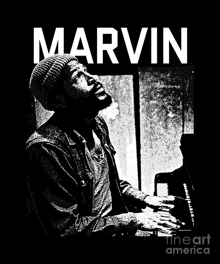 Marvin Gaye Digital Art - Marvin Gaye Tribute Design by Notorious Artist