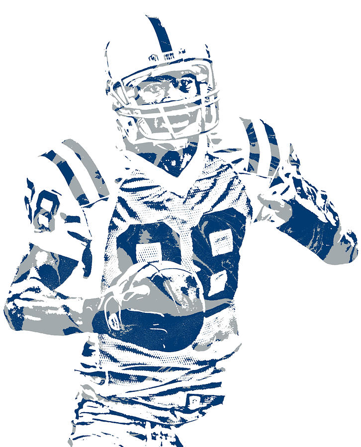 Marvin Harrison Indianapolis Colts Pixel Art Mixed Media by Joe Hamilton -  Pixels