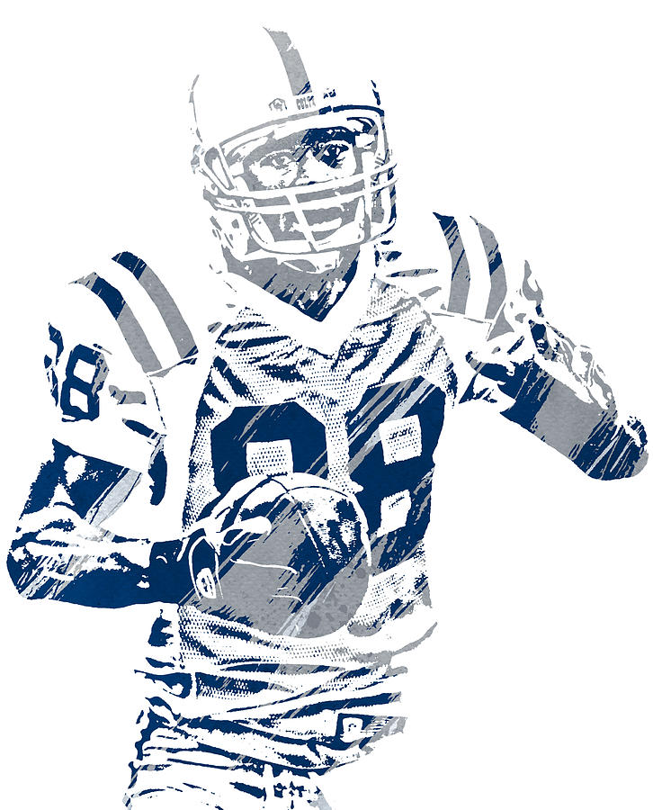 Marvin Harrison Indianapolis Colts Pixel Art Mixed Media by Joe Hamilton -  Pixels