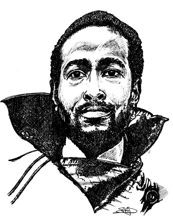 Winter Drawing - Marvin Soul by SKIP Smith