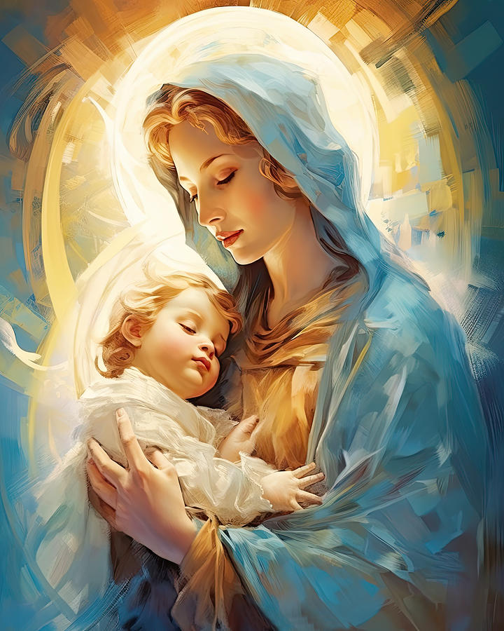 Neuvaine de Noël Du 16 au 24 décembre 2023 Mary-and-baby-christ-n3016-beautiful-treasure-edit-voros