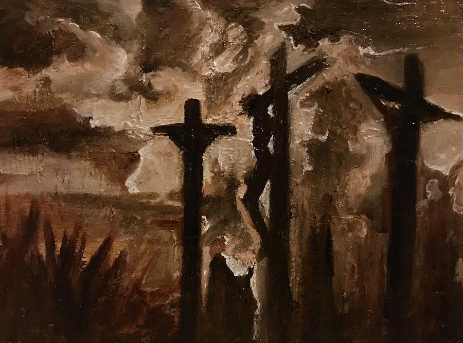 Mary at the cross Painting by Aaron Guthrie - Fine Art America