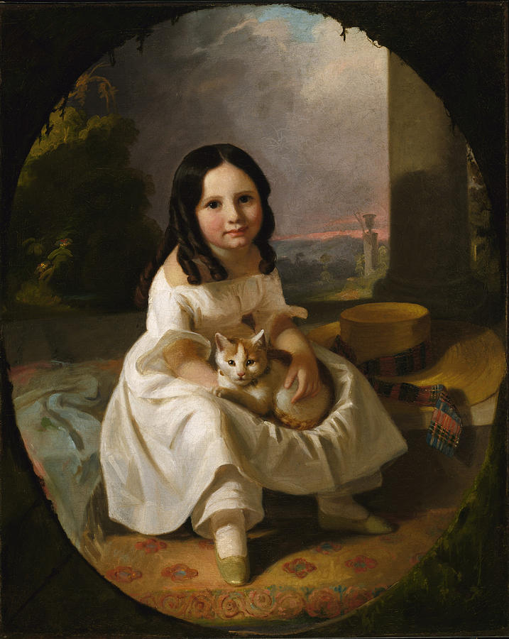Elizabeth Painting - Mary Elizabeth Francis  the Artists Daughter by John F  Francis