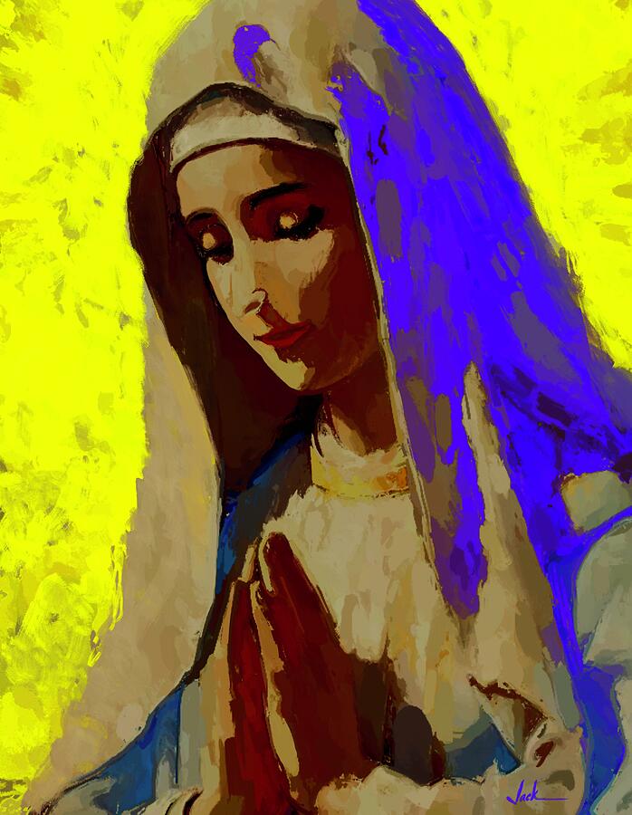 Mary Painting - Mary by Jack Bunds