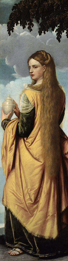 Mary Magdalene Painting by Moretto da Brescia