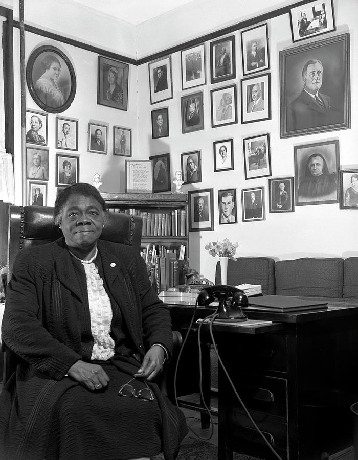 Mary McLeod Bethune Portrait - 1943 Photograph by War Is Hell Store
