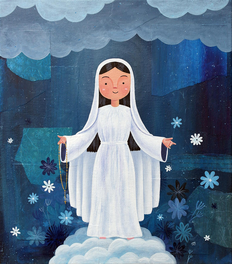 Mary Mediatrix of All Grace Painting by Reg Silva - Pixels