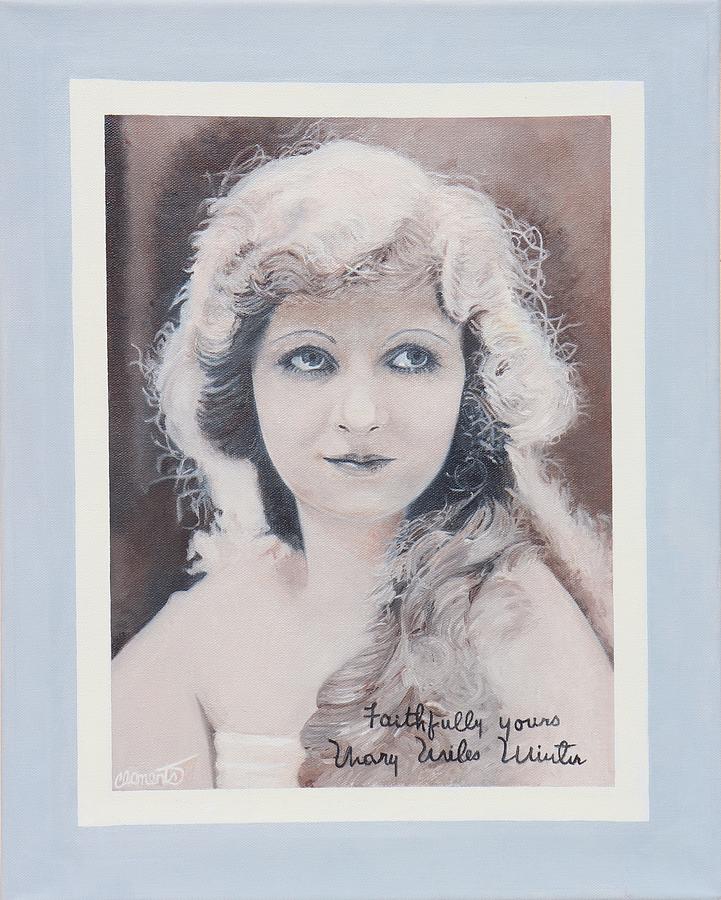 Hollywood Painting - Mary Miles Minter by Barbara Barber