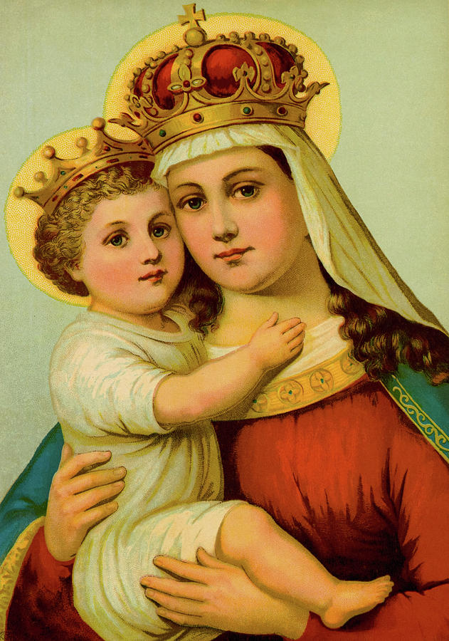 Mary, Mother of Jesus Painting by Weiszflog Brothers - Pixels