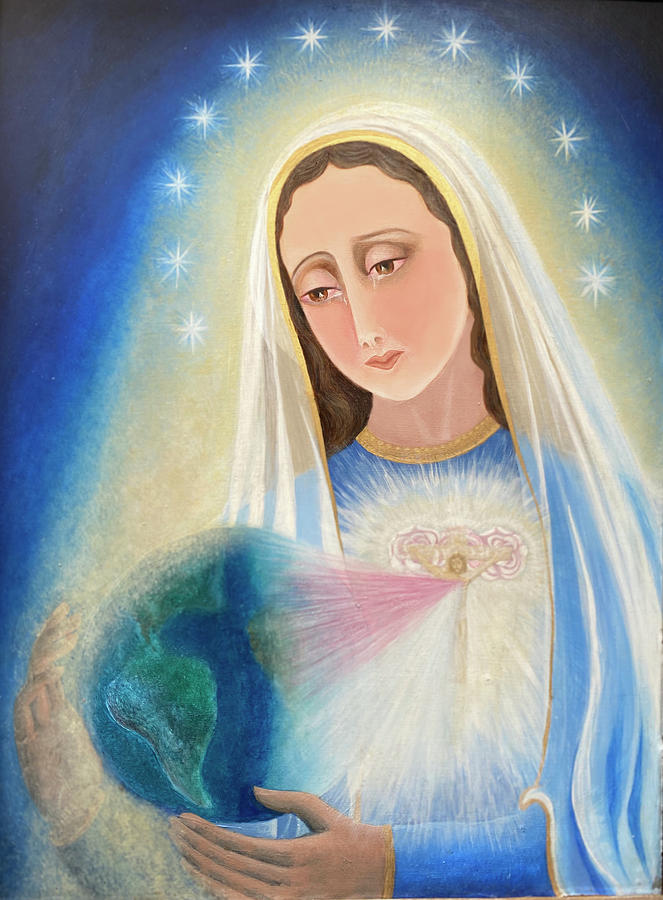 Mary, Our Mother Mercy Painting by Clare Du Bois | Fine Art America