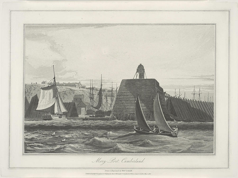 Mary Port Drawing by William Daniell - Fine Art America