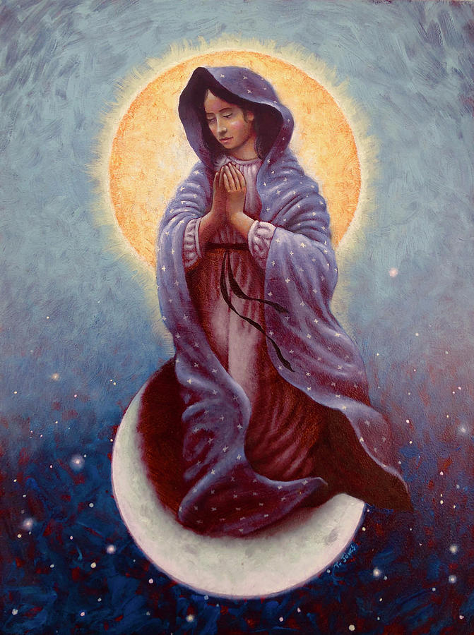 Inspirational Painting - Mary Queen of Heaven by Timothy Jones