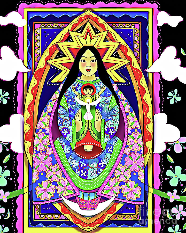Mary, Seat of Eastern Wisdom - MMSEW Painting by Br Mickey McGrath OSFS