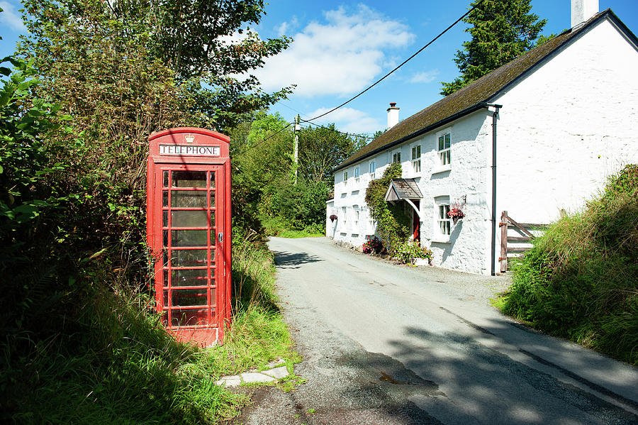 Mary Tavy Red Telephone Box Dartmoor Photograph