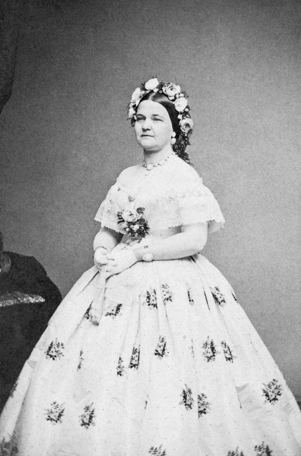 Mary Todd Lincoln Portrait Photograph by War Is Hell Store