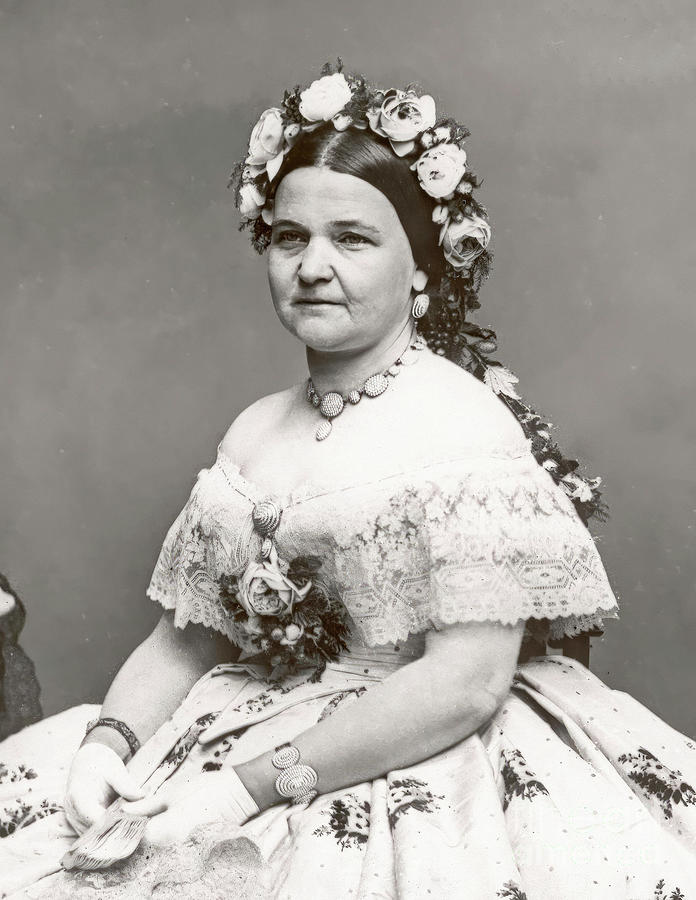Abraham Lincoln Photograph - Mary Todd Lincoln by Tina LeCour