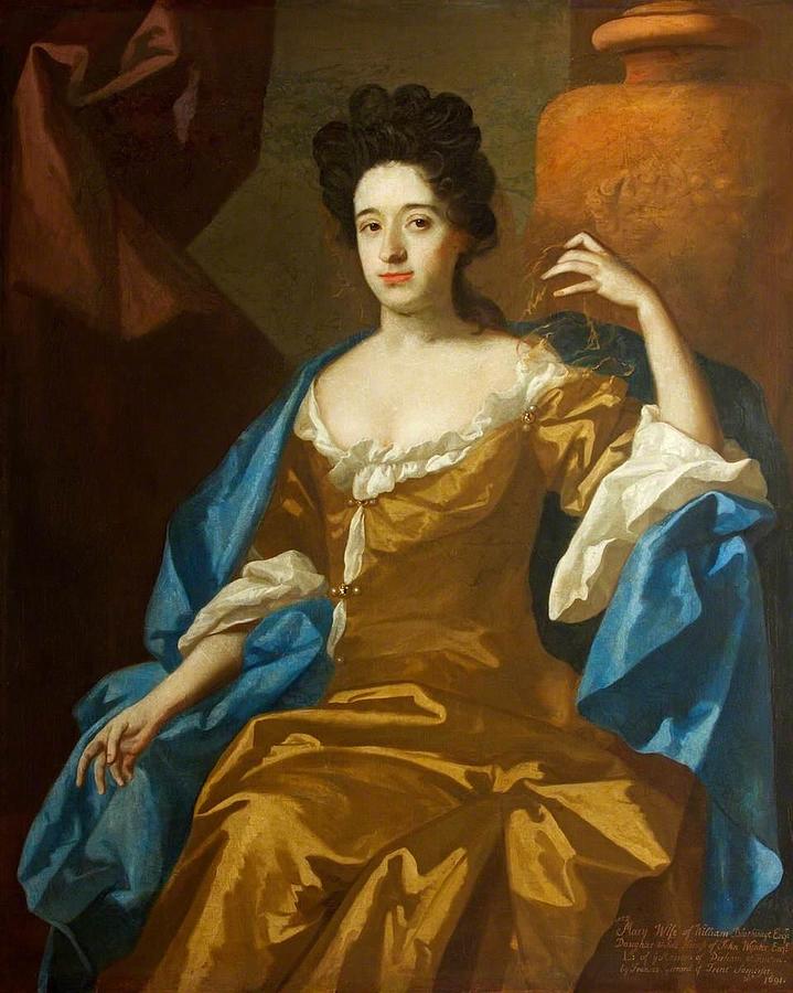 Mary Wynter Mrs William I Blathwayt 1650-1691 Painting by Michael Dahl