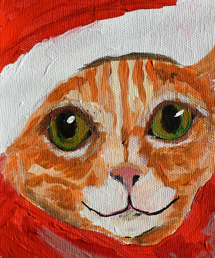 Mary Xmas Painting by Susan Voidets