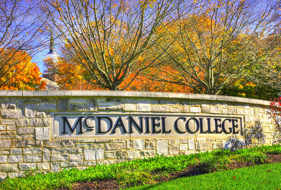 Maryland Country Roads - McDaniel College on the Hill - Westminster, Carroll County Photograph by Michael Mazaika