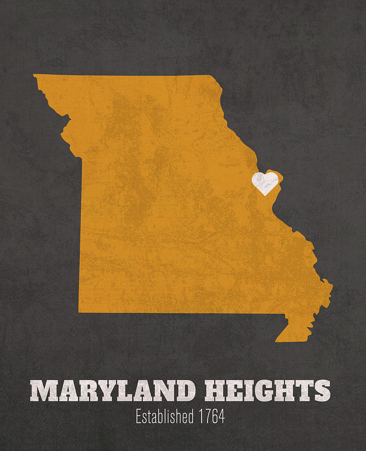 Maryland Heights Missouri City Map Founded 1764 University of Missouri ...